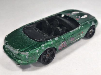JAGUAR XK-8, Hot Wheels 1996, Die cast, Zielony, 1:64, Resoraki – zdjęcie 3