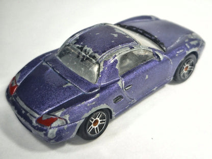 PORSCHE 986 BOXSTER, Realtoy, Die cast, Fioletowy, 1:58, Resoraki – zdjęcie 3