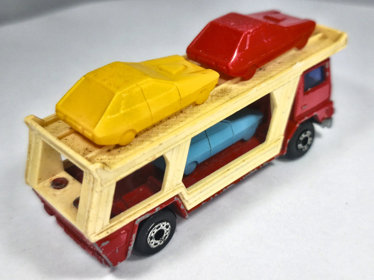 BEDFORD SUPERFAST CAR TRANSPORTER, Matchbox 1976, NO.11, Czerwony, 1:76 – zdjęcie 3