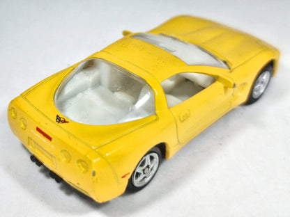 Chevrolet 1999 Corvette Welly 1999 1:64 Luzak Żółty – zdjęcie 3