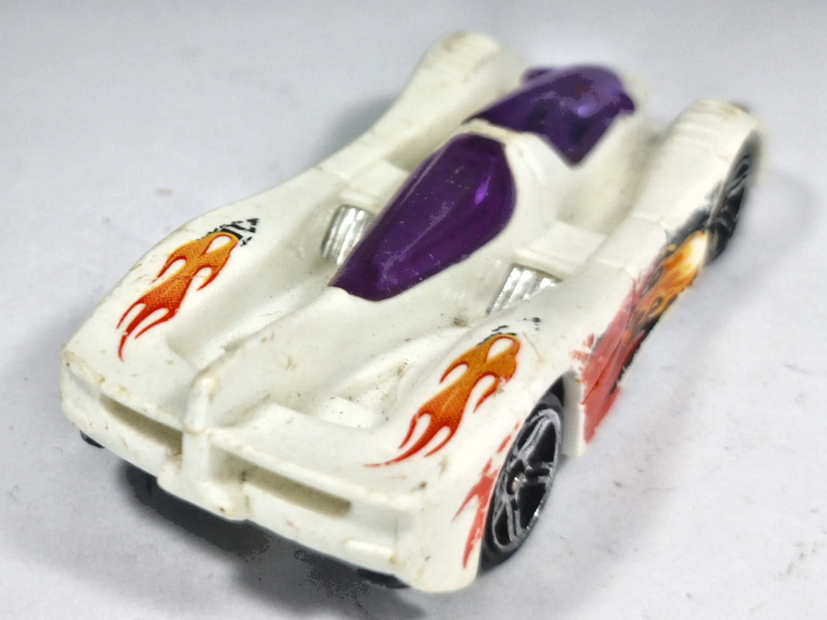 Power Pistons Hot Wheels 1994 1:64 Luzak Biały – zdjęcie 3