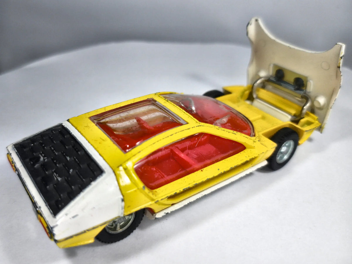 LAMBORGHINI MARZAL Dinky Toys 1968 Żółty 1:38 Made in England – zdjęcie 3