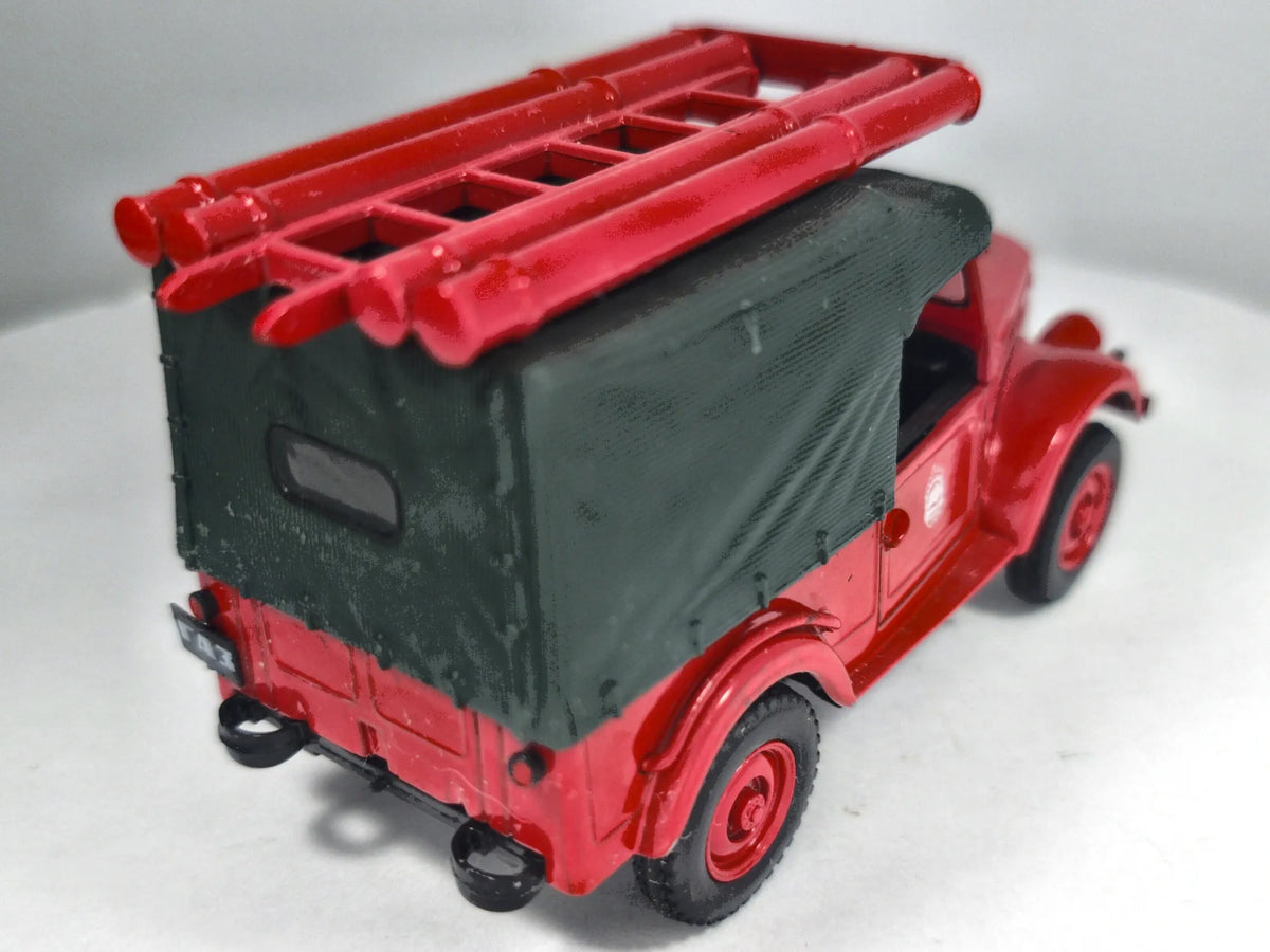 GAZ-69 PMG-20, STRAŻ POŻARNA, Deagostini, IMT20, Czerwony, 1:43, Resoraki – zdjęcie 3