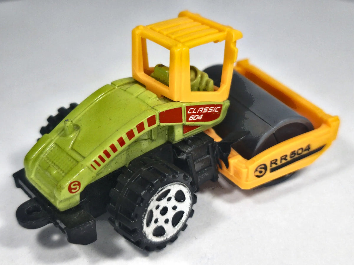ROAD ROLLER Classic 604, Walec drogowy, Die cast SRR604 Żółty 1:64 Resoraki – zdjęcie 3