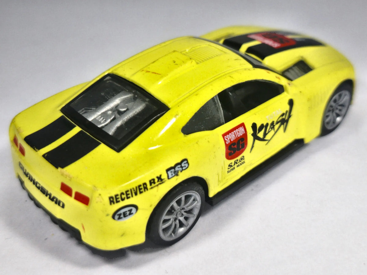 Jak CHEVROLET CAMARO, Klasch Sportgun SG, Die cast, Żółty, 1:55, Resoraki – zdjęcie 3