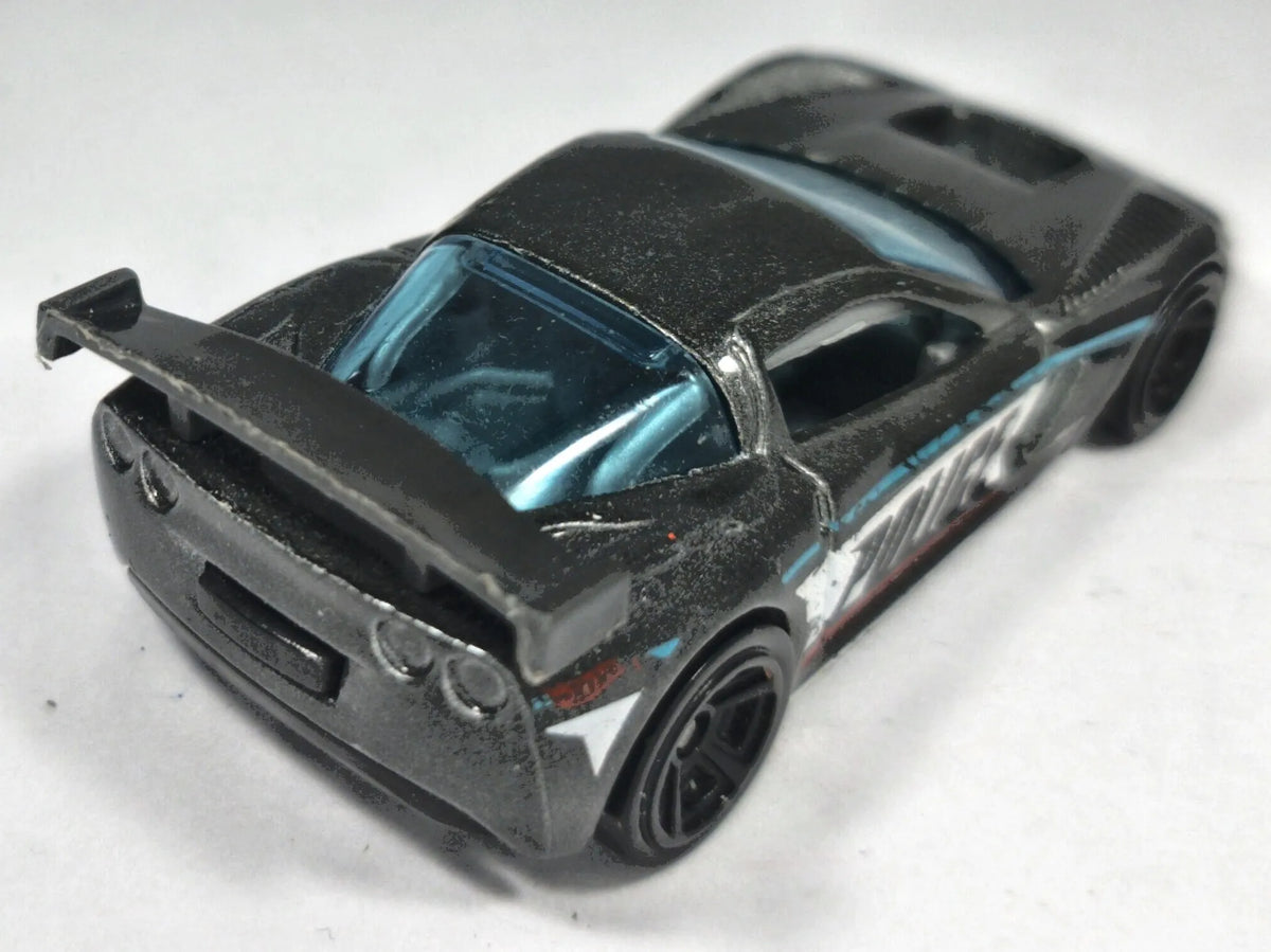 Chevrolet Corvette C6-R Hot Wheels 2007 Mainline 1:64 4 Luzak Czarny – zdjęcie 3