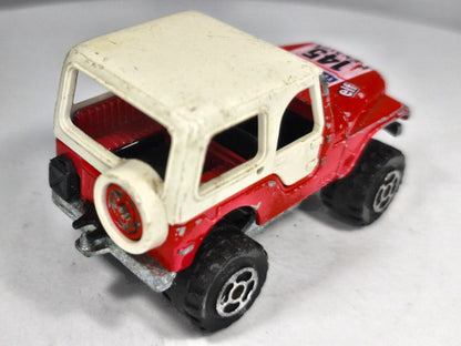 4X4 JEEP CJ-7 RENEGADE Majorette '70 Czerwony 1:55 – zdjęcie 3