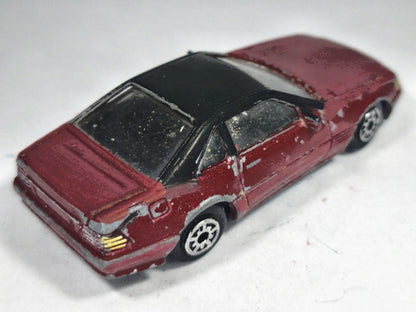 MERCEDES-BENZ 500 SL, Vintage Old Maisto, Die cast, Czerwony 1:60, Resoraki – zdjęcie 3