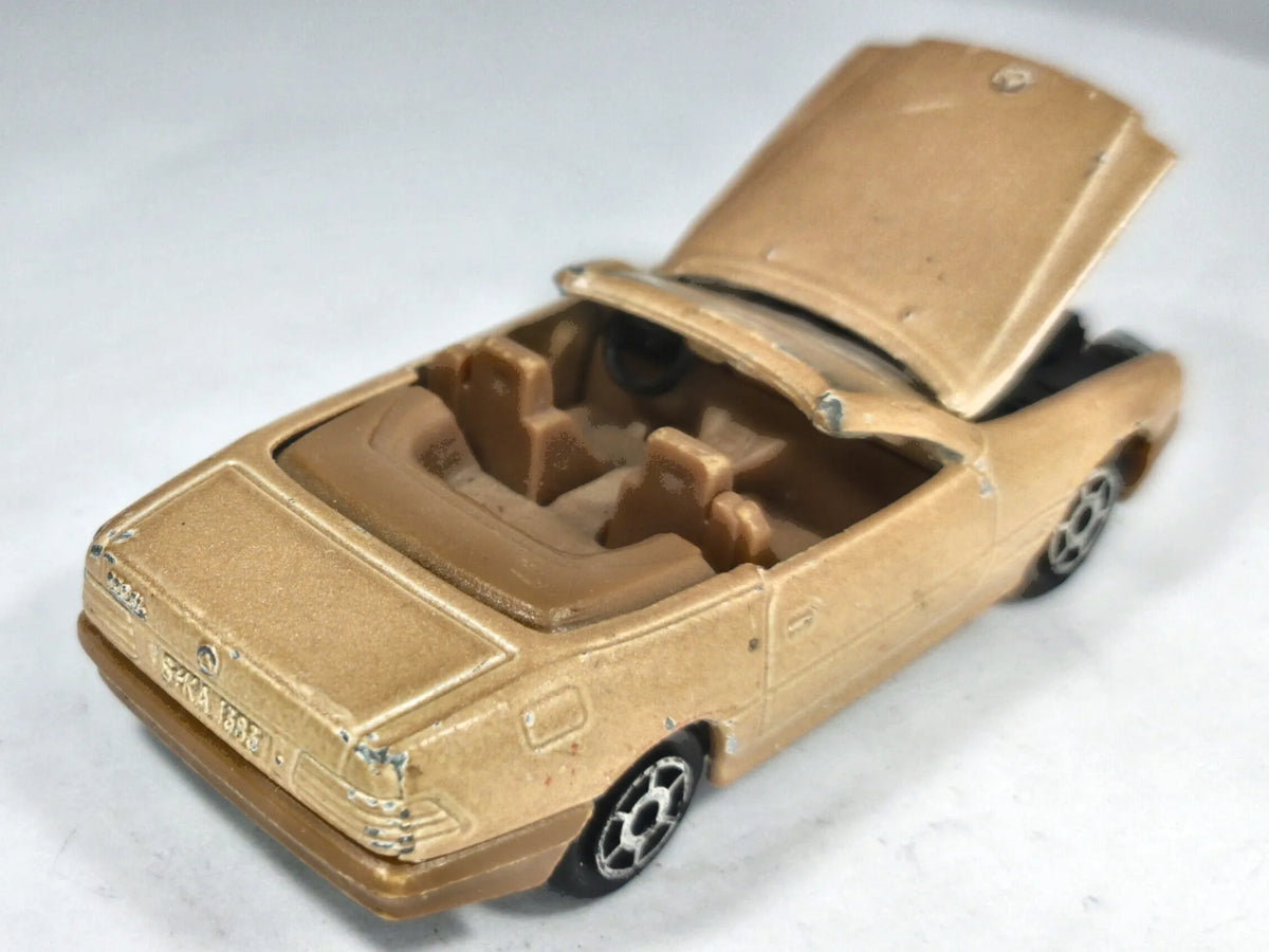 Mercedes 500 SL Majorette 1:58 Made in France Luzak Złoty 2xMetal – zdjęcie 3