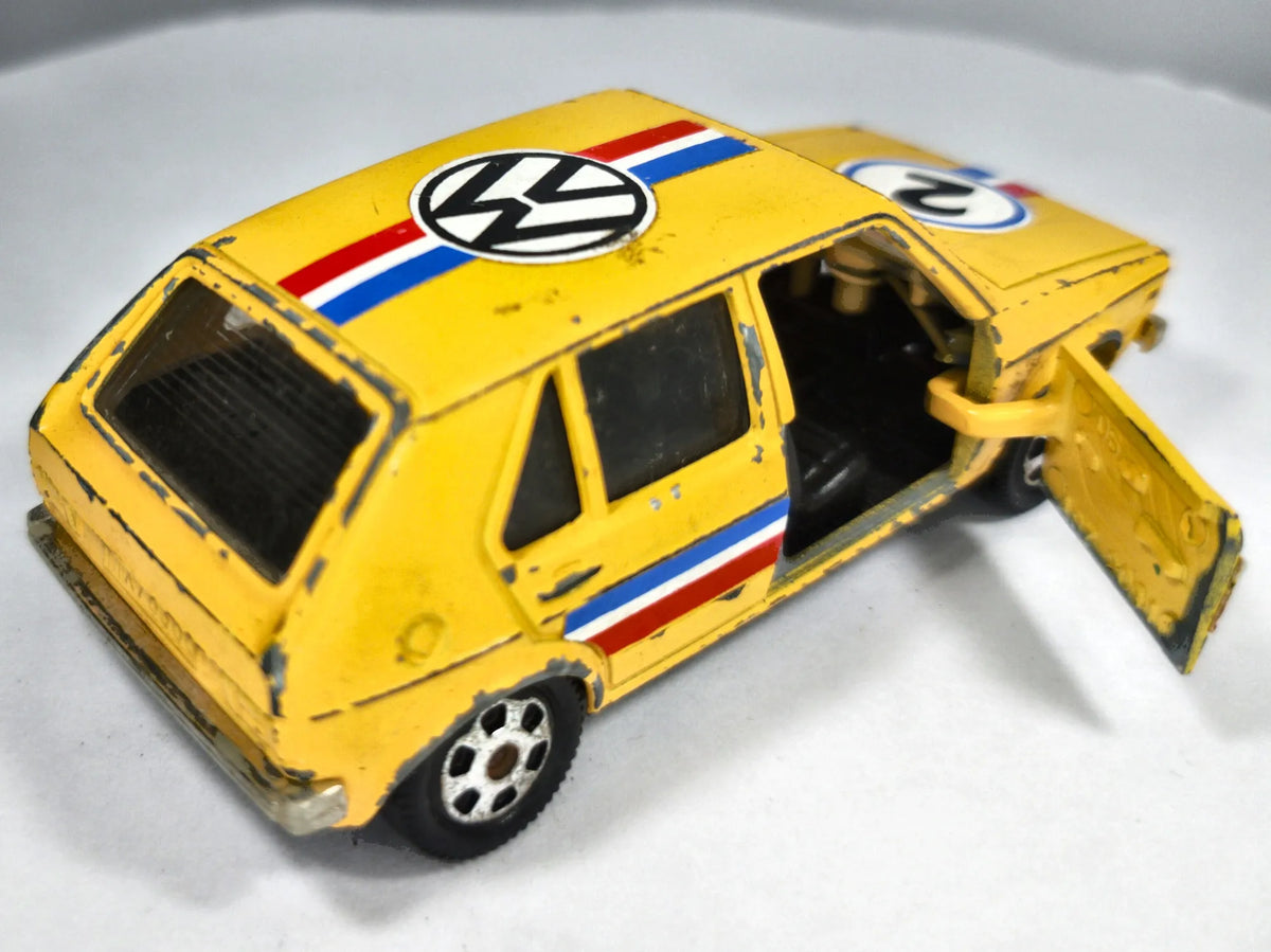 GOLF MK1 Hot Wheels '80 Żółty 1:43 Made in Italy – zdjęcie 3