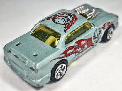 Jak '67 Pontiac GTO MUSCLE CAR, Vintage Die cast, Błękitny, 1:64, Resoraki – zdjęcie 3
