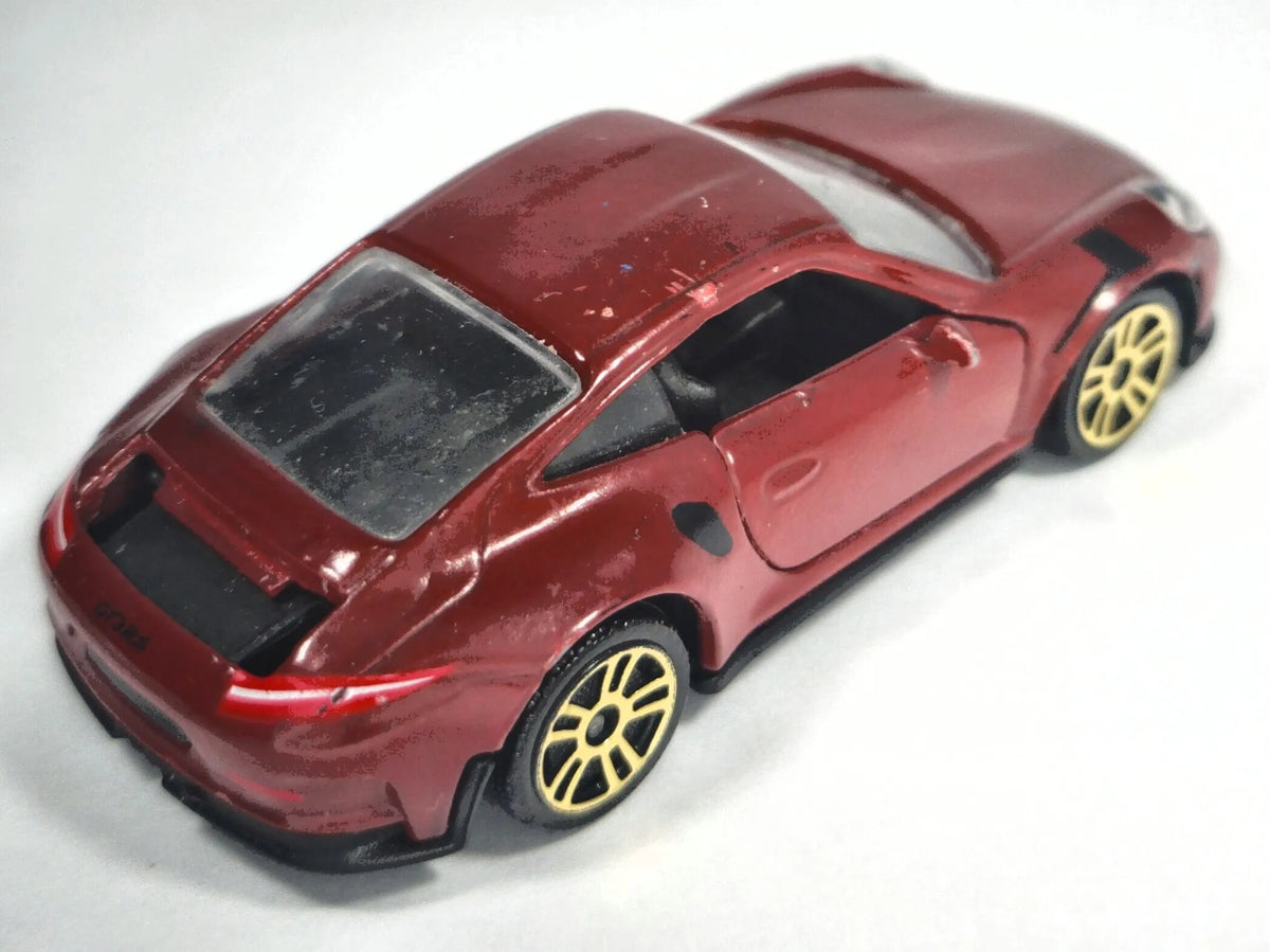 PORSCHE 911 GT3 RS, Majorette, Die cast 209H, Bordowy, 1:64, Resoraki – zdjęcie 3