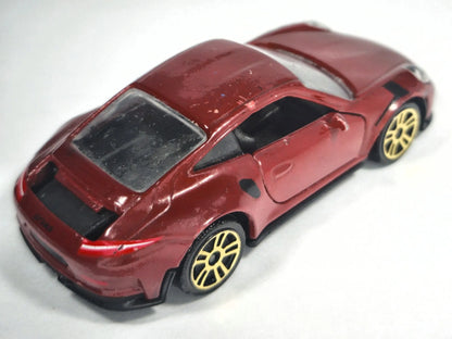 PORSCHE 911 GT3 RS, Majorette, Die cast 209H, Bordowy, 1:64, Resoraki – zdjęcie 3