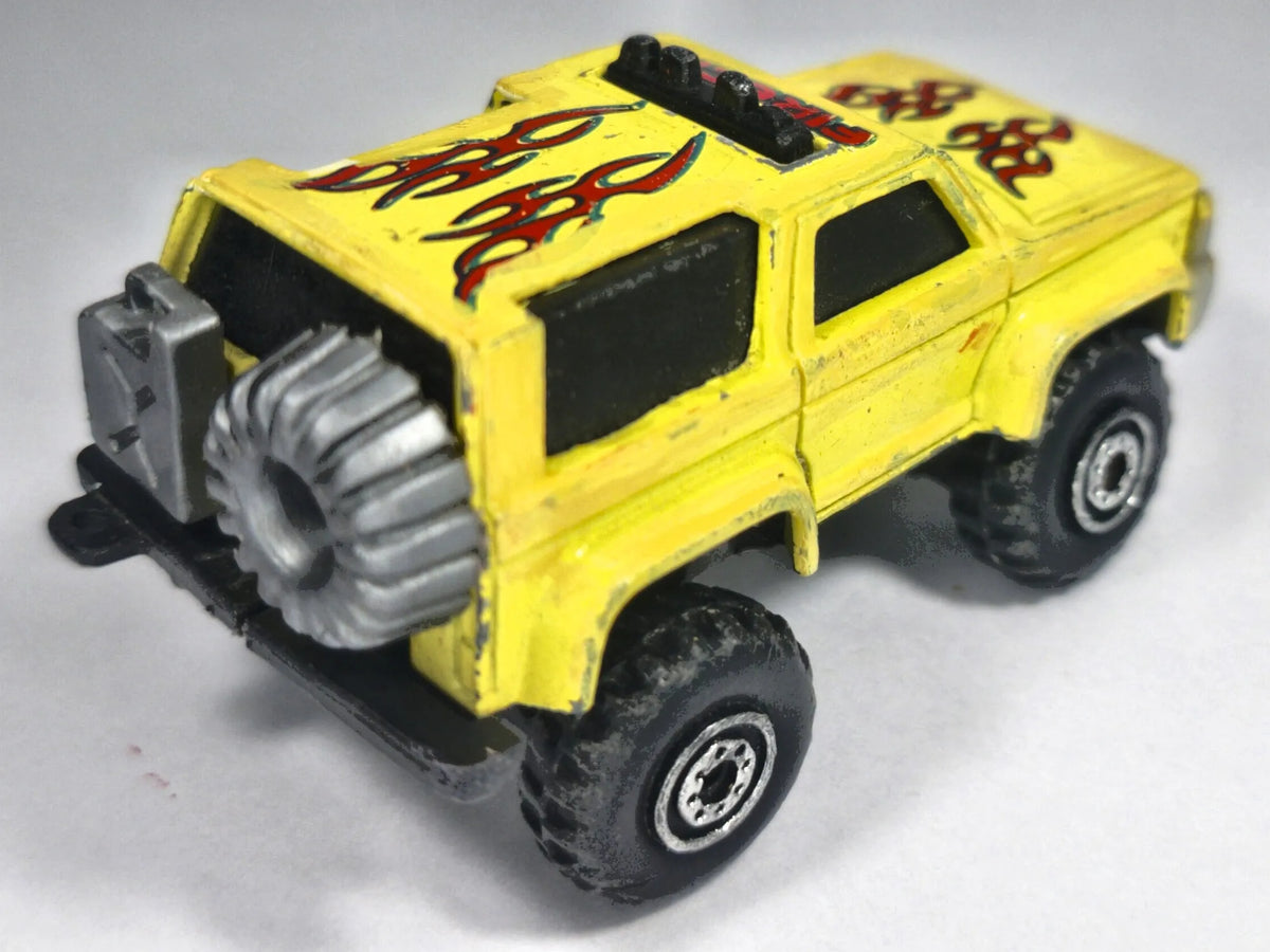 1987 Ford Bronco II, FIRECAT, Pioneer, Vintage Die cast, Żółty, 1:64 – zdjęcie 3