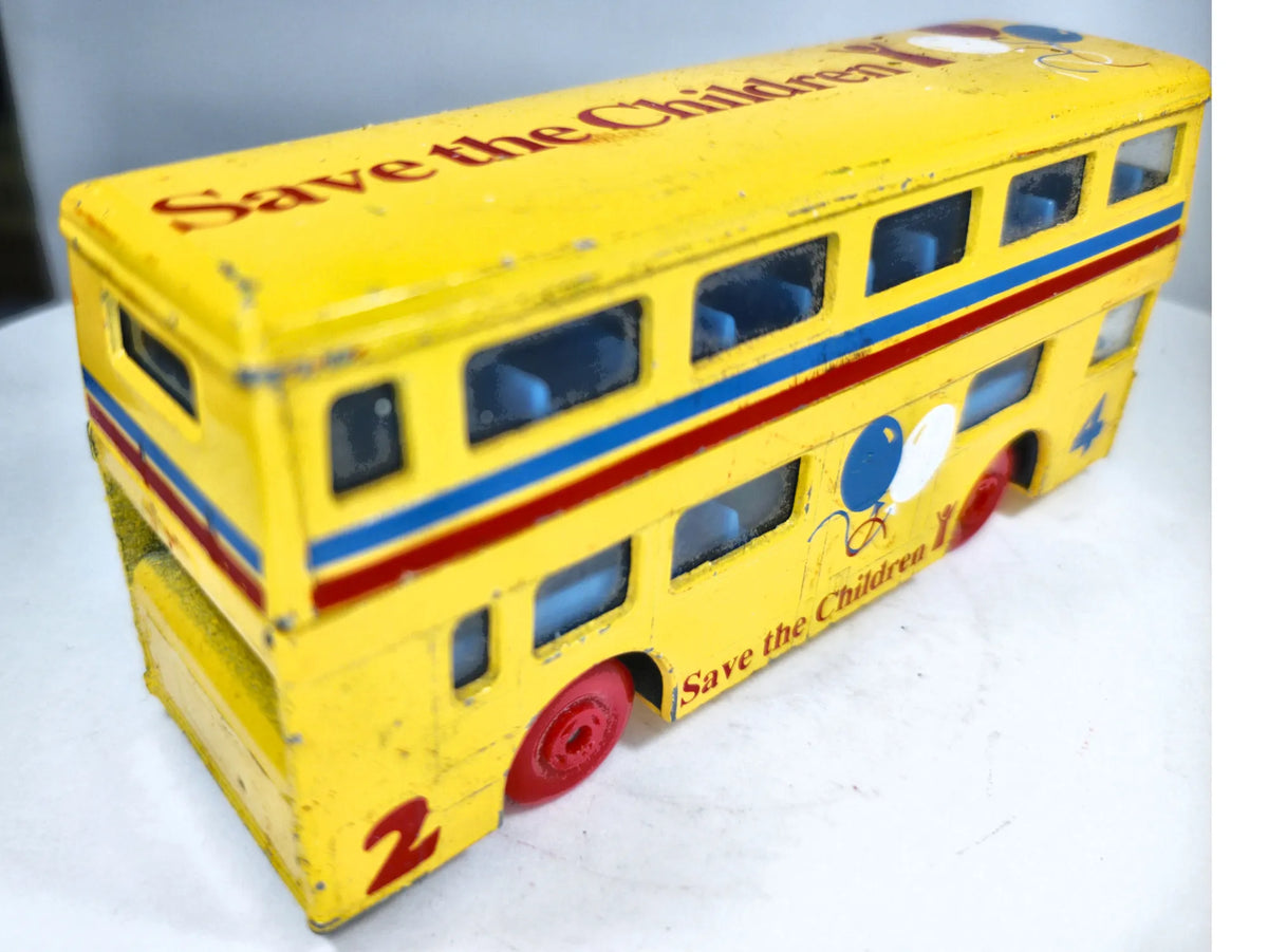 Autobus Piętrowy The Londoner Daimler Fleetline Matchbox 1972 Żółty 1:43 – zdjęcie 3