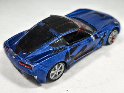 2014 Corvette Stingray Bburago 2014 Niebieski 1:60 – zdjęcie 3