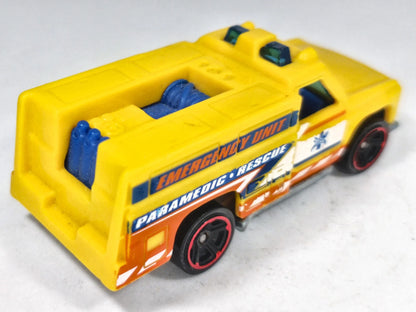Hw Rapid Responder Hot Wheels 2018 HW Rescue 1:64 Pickup Luzak Żółty – zdjęcie 3