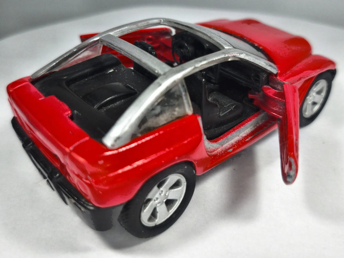 JEEP JEEPSTER, Maisto 2000, Die cast, Czerwony, 1:38, Resoraki – zdjęcie 3