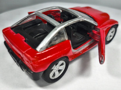 JEEP JEEPSTER, Maisto 2000, Die cast, Czerwony, 1:38, Resoraki – zdjęcie 3