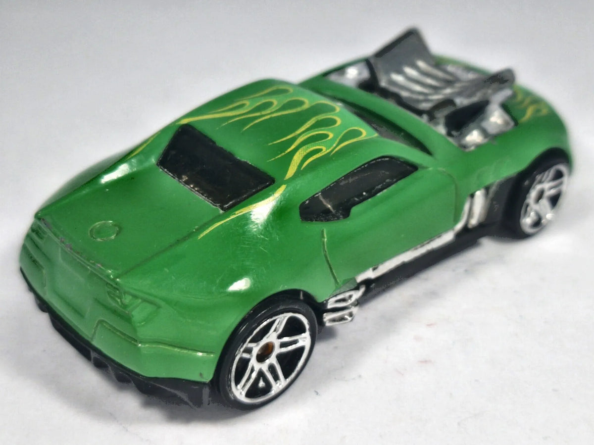 TWINDUCTION, Hot Wheels 2010, Die cast D36, Zielony, 1:64, Resoraki – zdjęcie 3