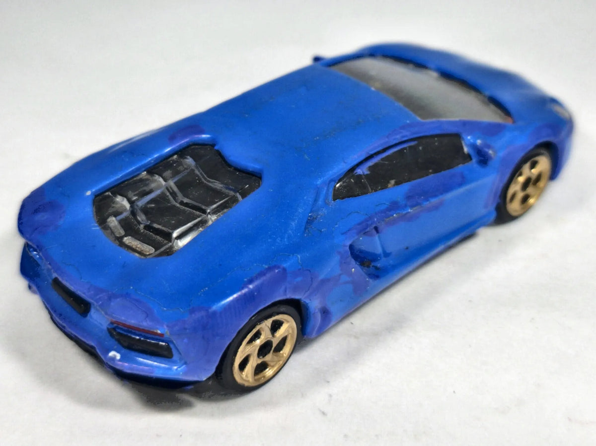 Lamborghini Aventador Majorette Blue 1:64 – zdjęcie 3