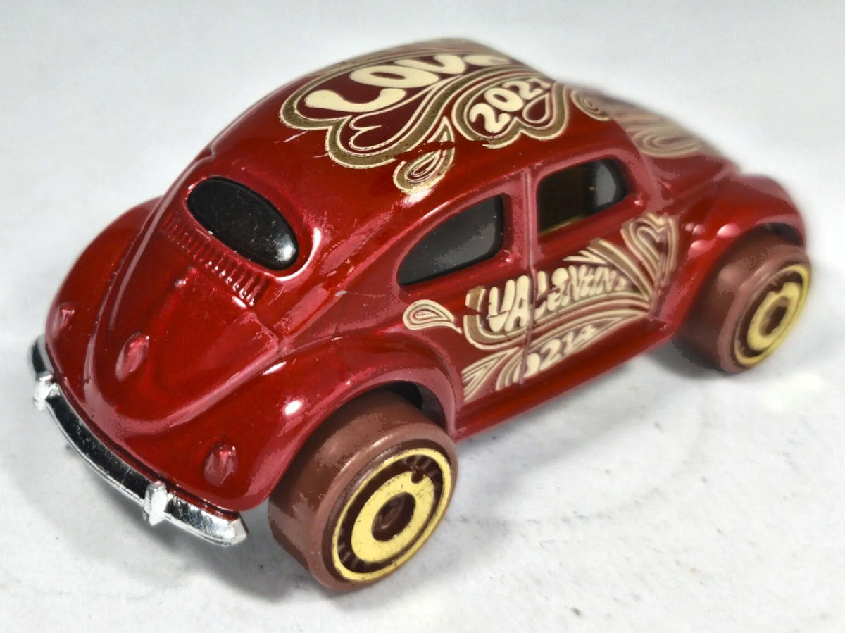 Volkswagen Beetle Hot Wheels 2003 1:64 Luzak Czerwony – zdjęcie 3