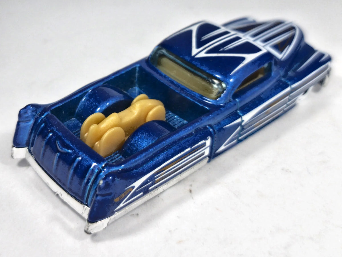 Custom '53 Cadillac Hot Wheels Rod Squad 1:64 Custom Niebieski Lowrider – zdjęcie 3