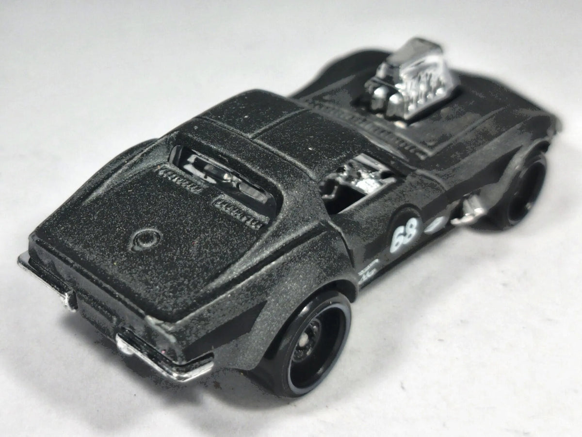 '68 Corvette Hot Wheels 2016 HW Screen Time 1:64 Luzak Czarny – zdjęcie 3