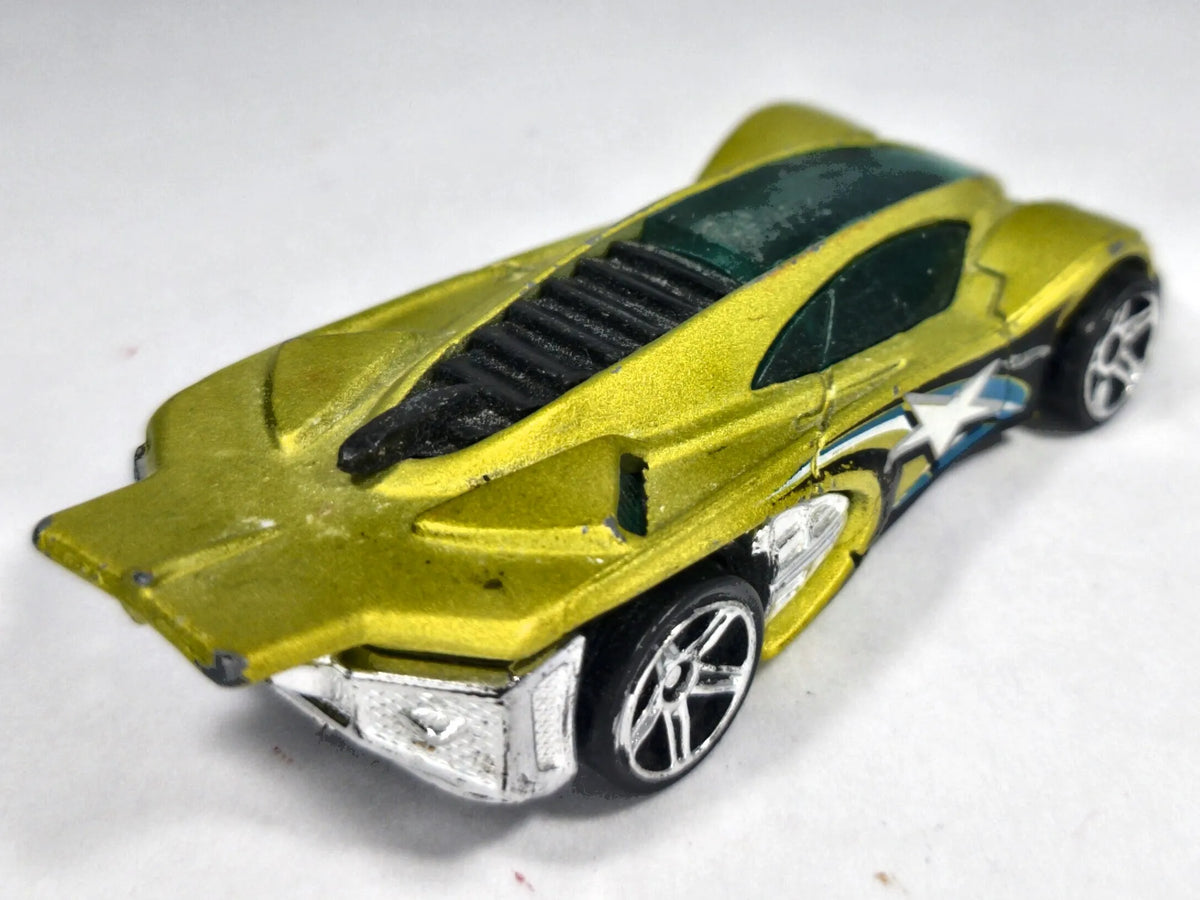 Side Draft Hot Wheels 2001 Złotozielony 1:64 – zdjęcie 3