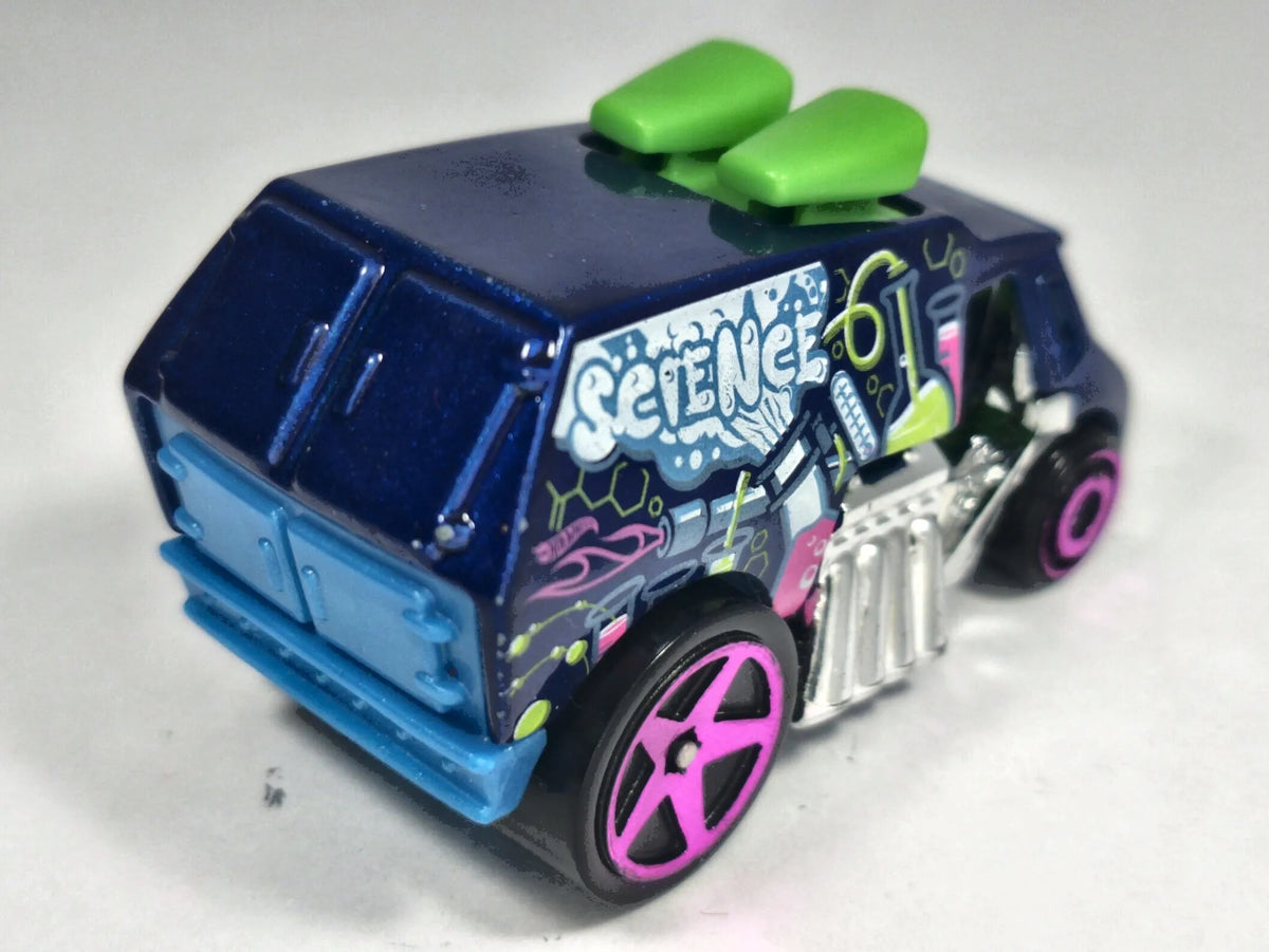 COOL ONE, DESIGN LAB, Hot Wheels 2004, Die cast, Granatowy, 1:64, Resoraki – zdjęcie 3