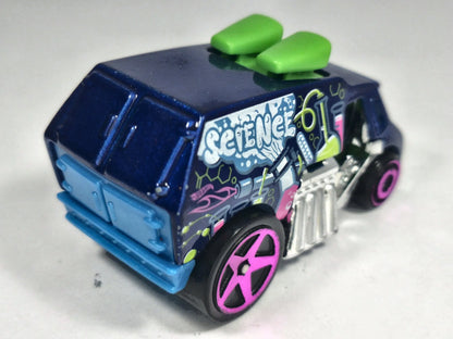 COOL ONE, DESIGN LAB, Hot Wheels 2004, Die cast, Granatowy, 1:64, Resoraki – zdjęcie 3