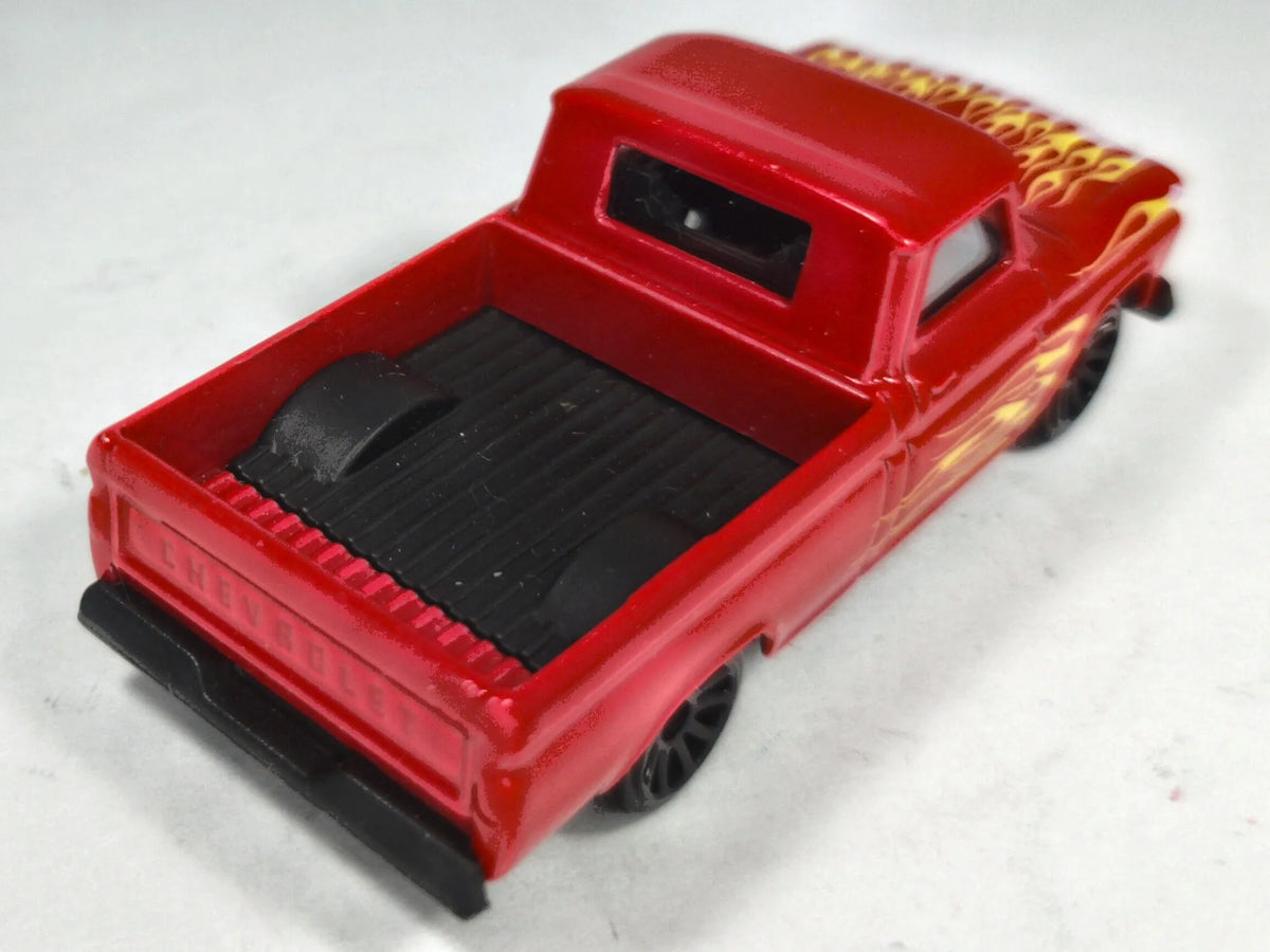 Chevrolet C10 Majorette 1:66 Pickup Czerwony Rod Squad – zdjęcie 3