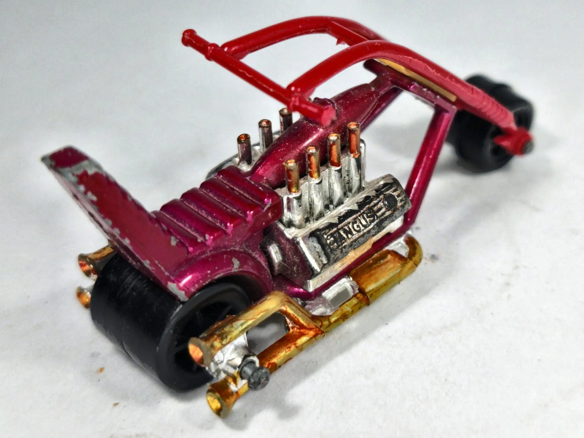 Motocykl CHOPPER CHOP SUEY Matchbox 1972 Fioletowy 1:34 Made in England – zdjęcie 3