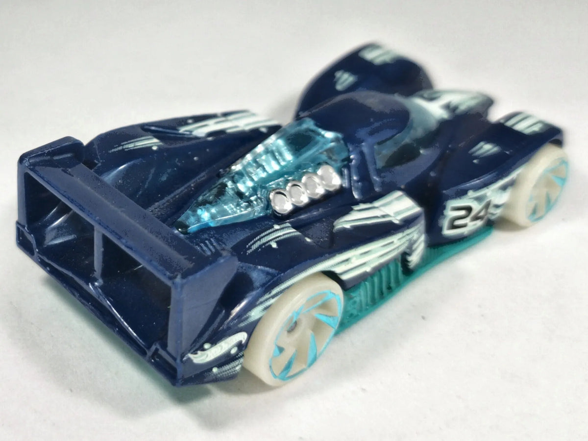 24 Ours Hot Wheels 2010 2010 New Models 1:64 Luzak Granatowy – zdjęcie 3