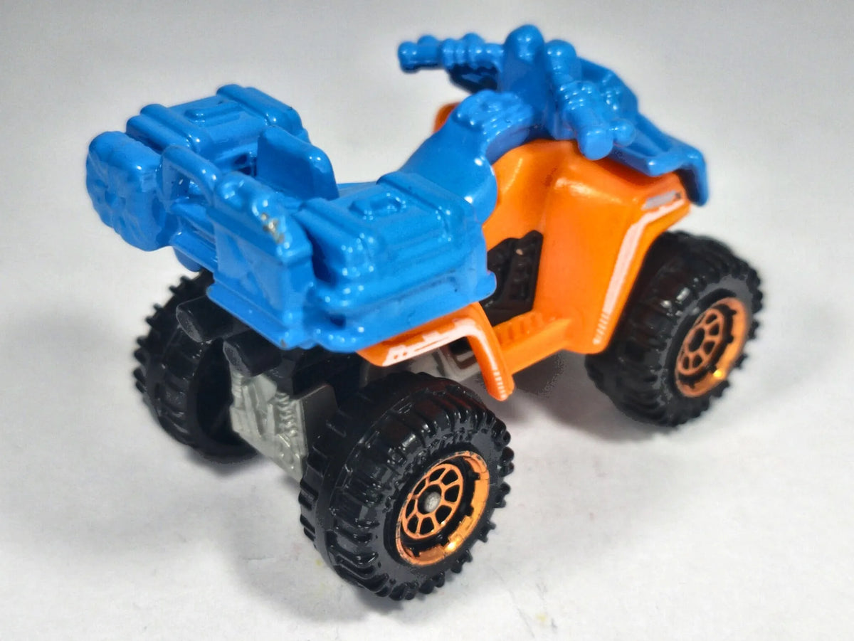 Sand Shredder Quad, Matchbox 2012, Niebieski, Pomarańcz, Die cast, Resoraki – zdjęcie 3
