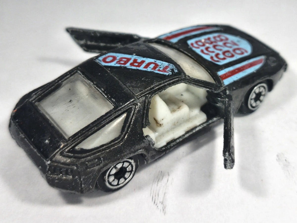 PORSCHE 928 TURBO, Zylmex 1980-1984, Die cast, Grafitowy, 1:72, Resoraki – zdjęcie 3