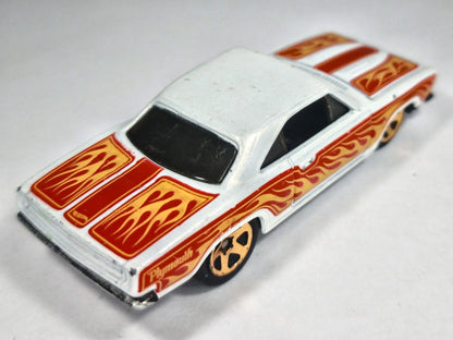 '68 PLYMOUTH BARRACUDA FORMULA S, Hot Wheels 2012, Die cast, Biały, 1:64 – zdjęcie 3