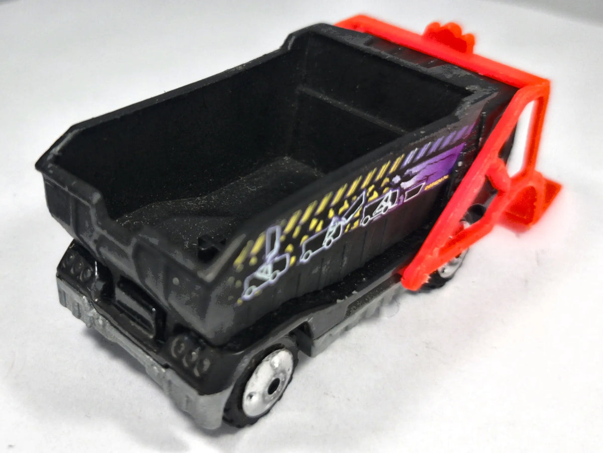 Ciężarówka Trash Truck Hero City Town Services Matchbox 2001 Czarny 1:64 – zdjęcie 3