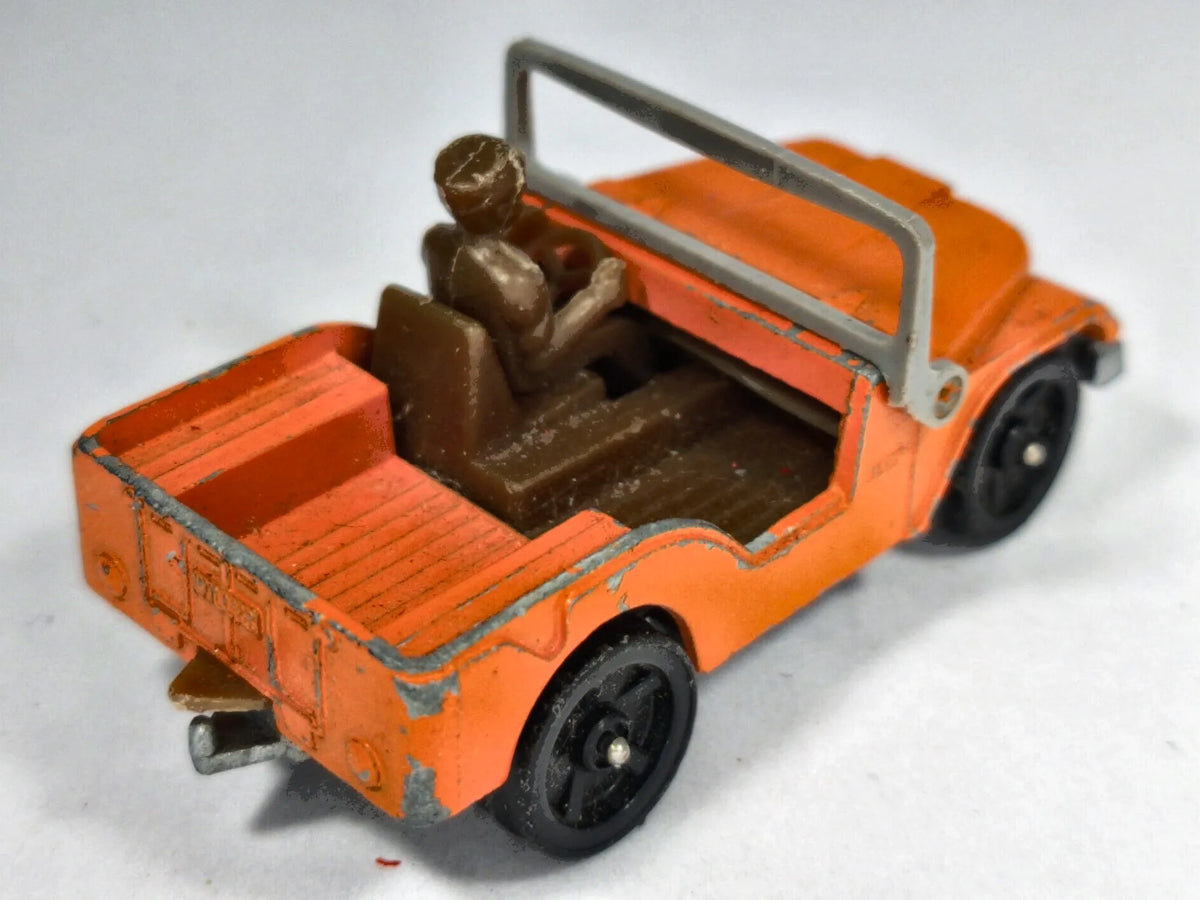 WILLYS JEEP Whizzwheels Wojsko Corgi 1969 Pomarańcz 1:55 Made in Gt Britain – zdjęcie 3