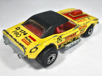 DODGE CHALLENGER, Matchbox 1975, Die cast, Żółty, 1:72, Resoraki – zdjęcie 3