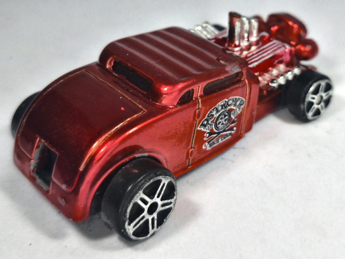 KNUCKLE DRAGGER, Maisto, Die cast 11835, Bordowy metalik, 1:64, Resoraki – zdjęcie 3