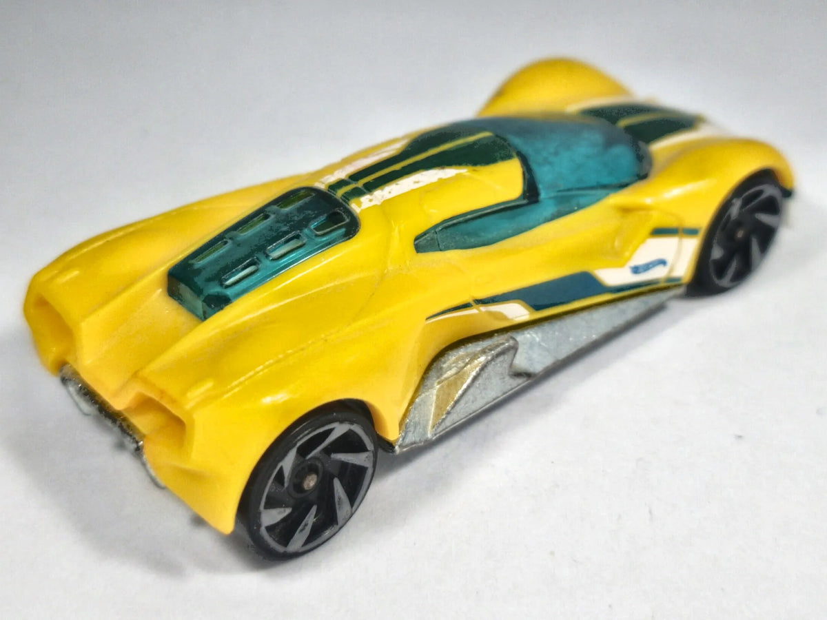 CRESCENDO, Hot Wheels 2016, Die cast DIX04, Żółty, 1:64, Resoraki – zdjęcie 3