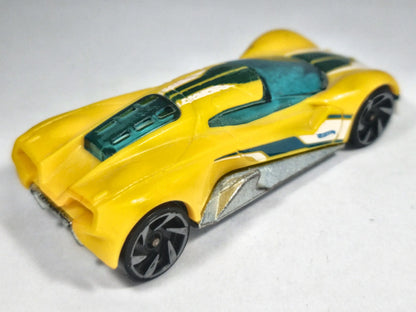 CRESCENDO, Hot Wheels 2016, Die cast DIX04, Żółty, 1:64, Resoraki – zdjęcie 3