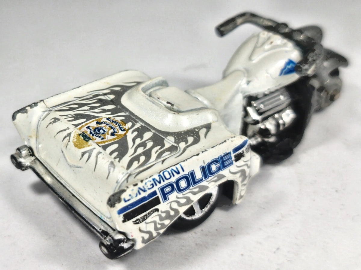 Boss Hoss Cycles Hot Wheels 1:64 Motocykl Luzak Policja Longmont Police – zdjęcie 3