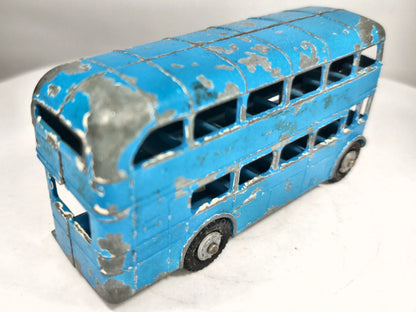 Aec Regent Rt London Bus Dinky Toys 1954-62 Niebieski 1:60 Made in England – zdjęcie 3