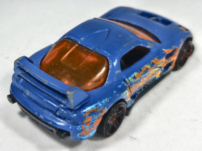 24/Seven Hot Wheels 2002 First Editions 1:64 Luzak Niebieski Custom – zdjęcie 3