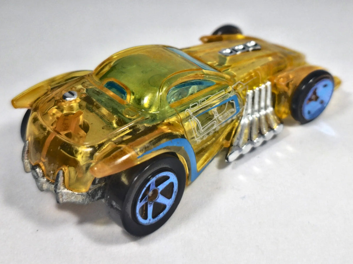 BURL-ESQUE, Hot Wheels 2012, Die cast, Żółty Przeźroczysty, 1:64, Resoraki – zdjęcie 3