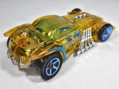 BURL-ESQUE, Hot Wheels 2012, Die cast, Żółty Przeźroczysty, 1:64, Resoraki – zdjęcie 3