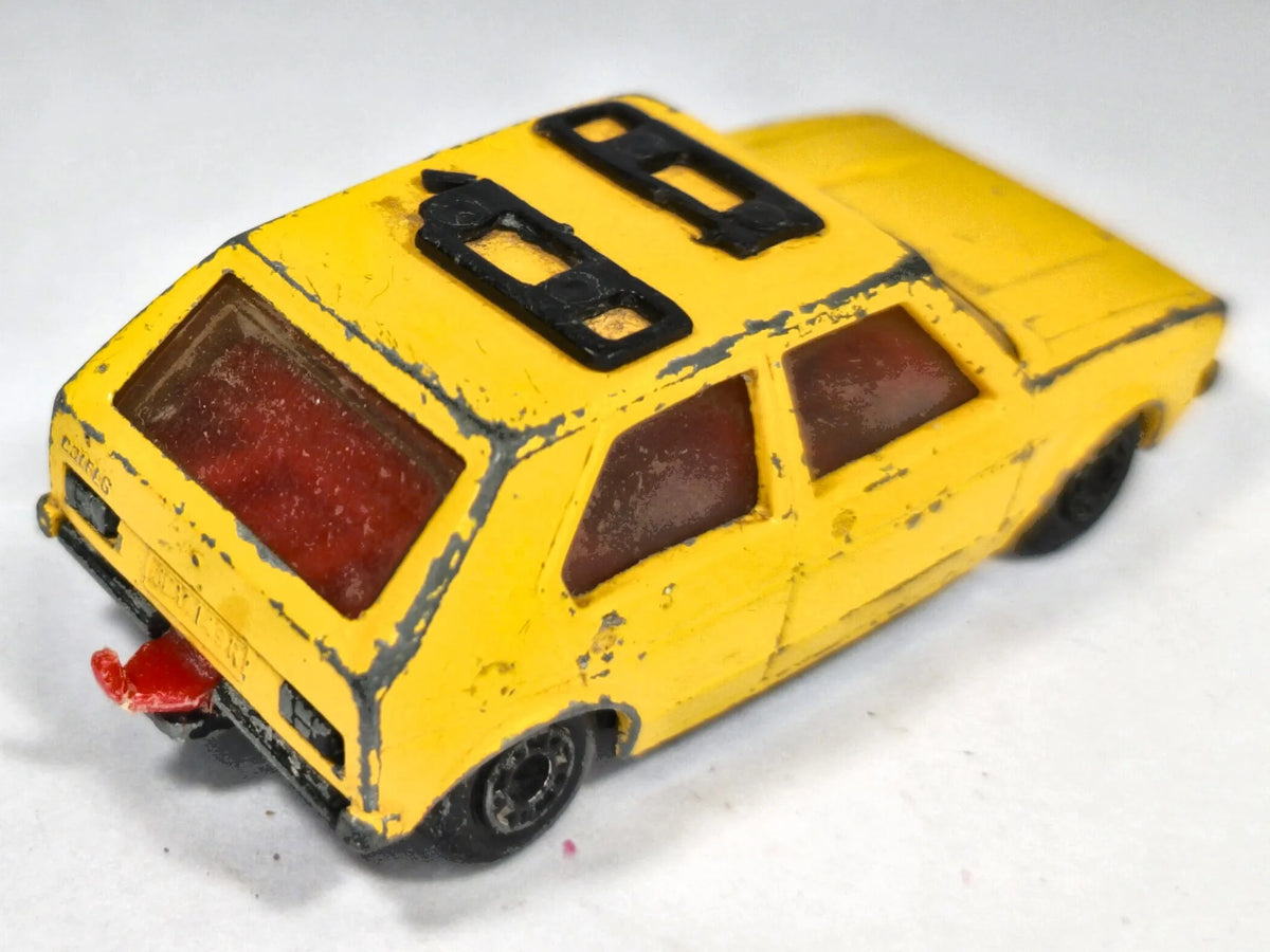 Vw Golf Superfast Matchbox 1976 Żółty 1:52 Made in England – zdjęcie 3
