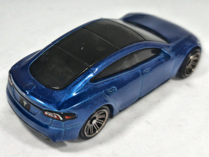 Tesla Model S Matchbox 2022 1:64 Niebieski Samochód osobowy – zdjęcie 3